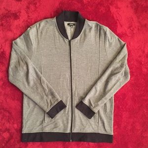 Alfani’s Classic Grey Bomber Jacket